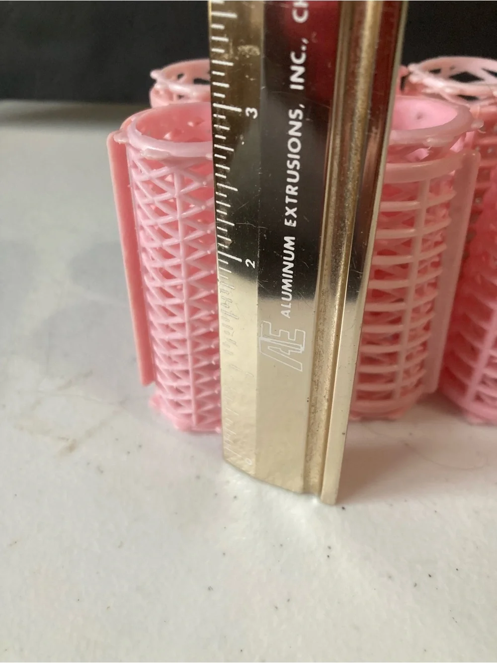 Vintage Pink Hair Rollers Plastic w/Clips - Pack of 6 Women’s Styling Rollers